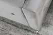 Lit design 180x200cm avec rivets de velours gris argent