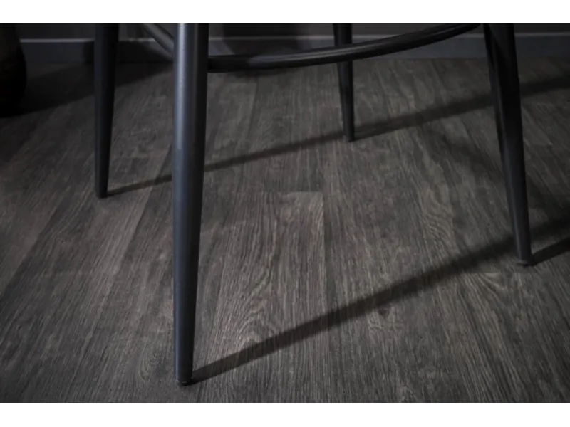 Lot de 2 tabourets de bar en velours coloris gris