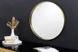 Miroir mural doré 50 cm métal – miroir design contemporain moderne - Bellozia