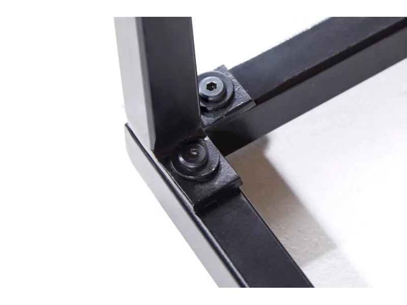 Table d'appoint de 60 cm design industriel en bois massif avec piétement en métal