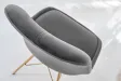 Chaise scandinave velours gris foncé pieds dorés – chaise moderne chic  – Bellozia
