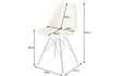 Chaises capitonnées |Lot de 2 Chaises design scandinave de salle à ...