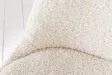 Chaise scandinave tissu bouclé crème – chaise salle à manger moderne design – Bellozia
