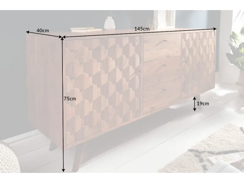 Buffet, Bahut et enfilade pas cher en bois massif  | LIVRAISON GRAT...