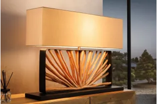 Lampe à poser design de couleur gris en béton Lampes à poser |bellozia...