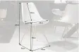 Chaise scandinave blanche pieds dorés – chaise design moderne élégante