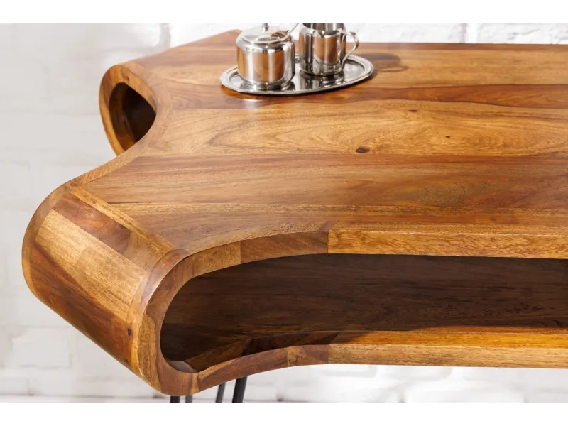 Table de bureau design rétro de 120cm à un tiroir et une niche home...