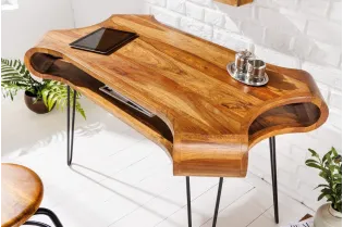 Table de bureau design rétro de 120cm à un tiroir et une niche home...