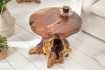 Table d'appoint design naturel de 40cm en bois massif Table d'appoi...