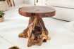 Table d'appoint design naturel de 40cm en bois massif Table d'appoi...