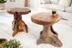 Table d'appoint design naturel de 40cm en bois massif Table d'appoi...