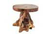 Table d'appoint design naturel de 40cm en bois massif Table d'appoi...