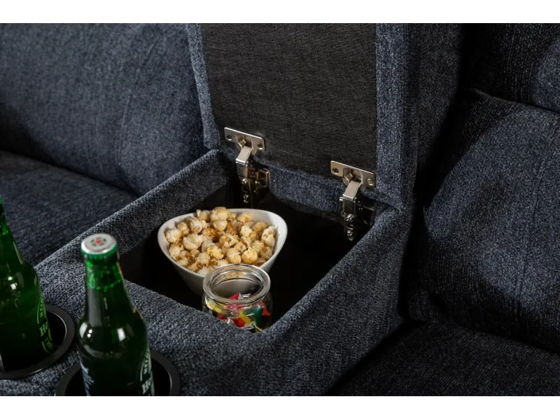 Fauteuil relaxant moderne coloris gris foncé en tissu Fauteuil rela...