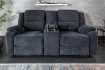 Fauteuil relaxant moderne coloris gris foncé en tissu Fauteuil rela...