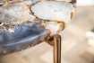 Lot de 2 tables d'appoint design coloris multicouleur en agate et m...