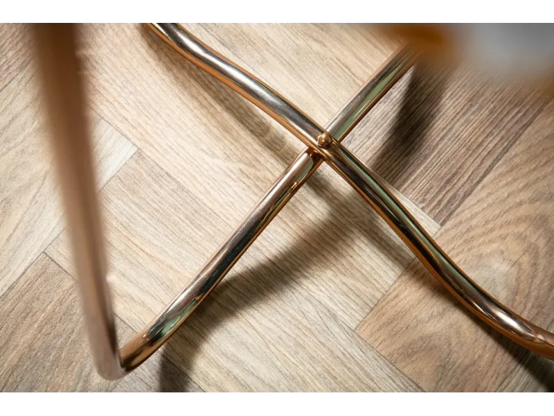 Lot de 2 tables d'appoint design coloris multicouleur en agate et m...