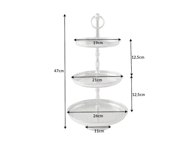 Lot de 3 plateaux design oriental coloris doré en métal Objets de d...