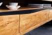 Meuble TV contemporain |Meuble TV style industriel en bois massif e...