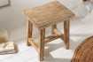 Tabouret 40 cm design en bois massif recyclé Tabourets bas |bellozia...
