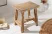 Tabouret 40 cm design en bois massif recyclé Tabourets bas |bellozia...