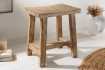 Tabouret 40 cm design en bois massif recyclé Tabourets bas |bellozia...