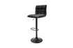 Lot de 2 tabourets de bar design en simili cuir noir Chaises de sal...