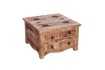 Table basse contemporaine |Table basse design fossile en bois et ve...
