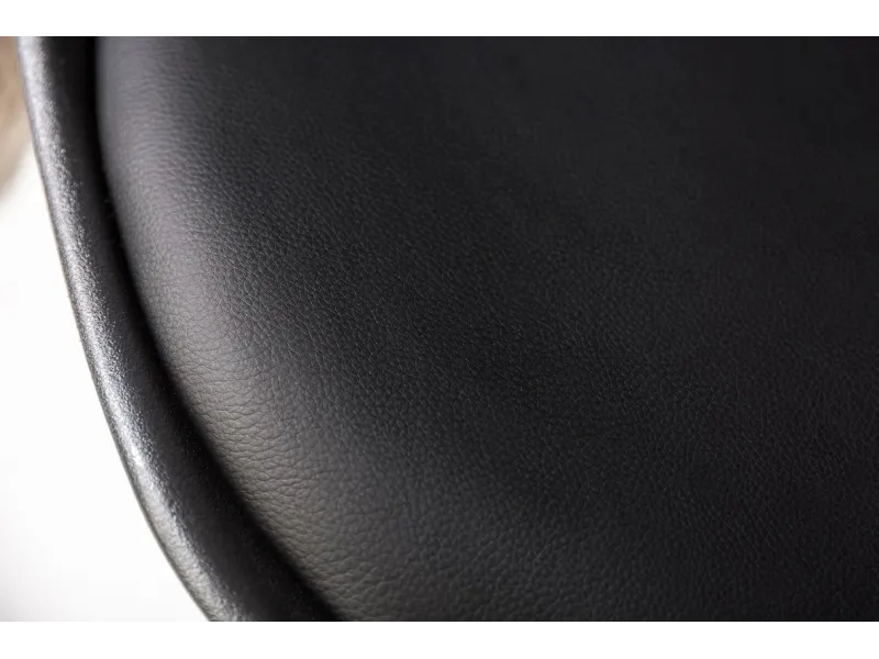 Chaise scandinave noire pieds dorés – chaise design moderne élégante