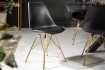 Lot de 4 chaises modernes en polyester coloris gris antique Chaises...