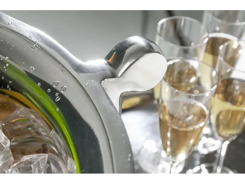 Vasque décorative pour champagne/glace en aluminium argenté Vases, ...