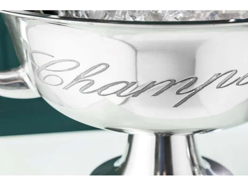 Vasque décorative pour champagne/glace en aluminium argenté Vases, ...