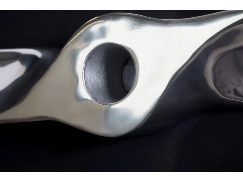 Objet décoratif design hélice coloris argenté en aluminium Objets d...