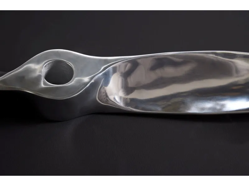 Objet décoratif design hélice coloris argenté en aluminium Objets d...