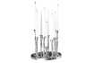 Chandelier design en aluminium argenté à 9 branches Objets de décor...