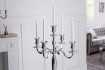 Chandelier 120 cm design 5 branches en aluminium argenté Objets de ...