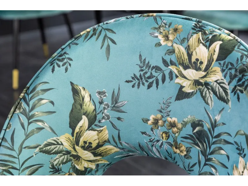 Chaise de salle à manger design baroque coloris gris argenté home |...