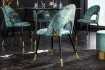 Chaise de salle à manger design baroque coloris gris argenté home |...