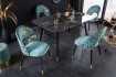 Chaise de salle à manger design baroque coloris gris argenté home |...