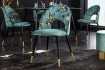 Chaise de salle à manger design baroque coloris gris argenté home |...
