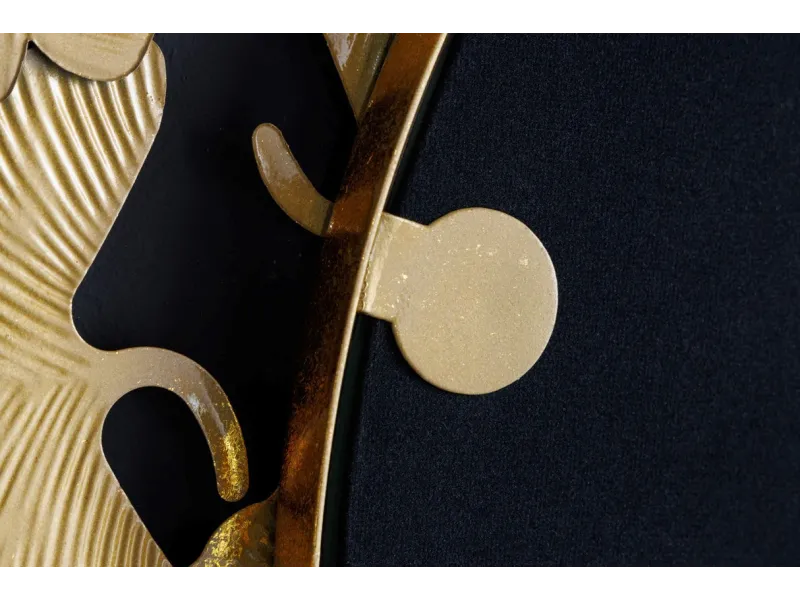 Miroir rond teinté Or avec courroie de suspension 45cm pas cher