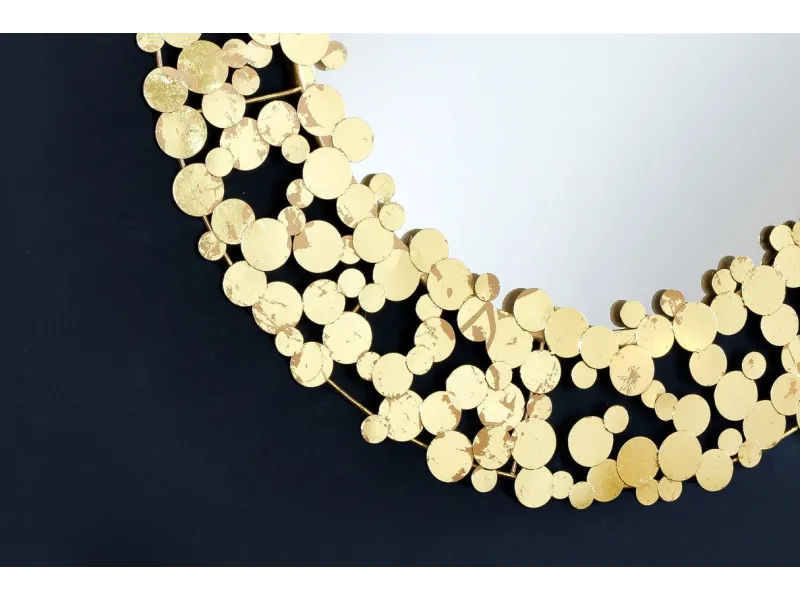 Miroir ronde style maritime tau naturel 60cm pas cher