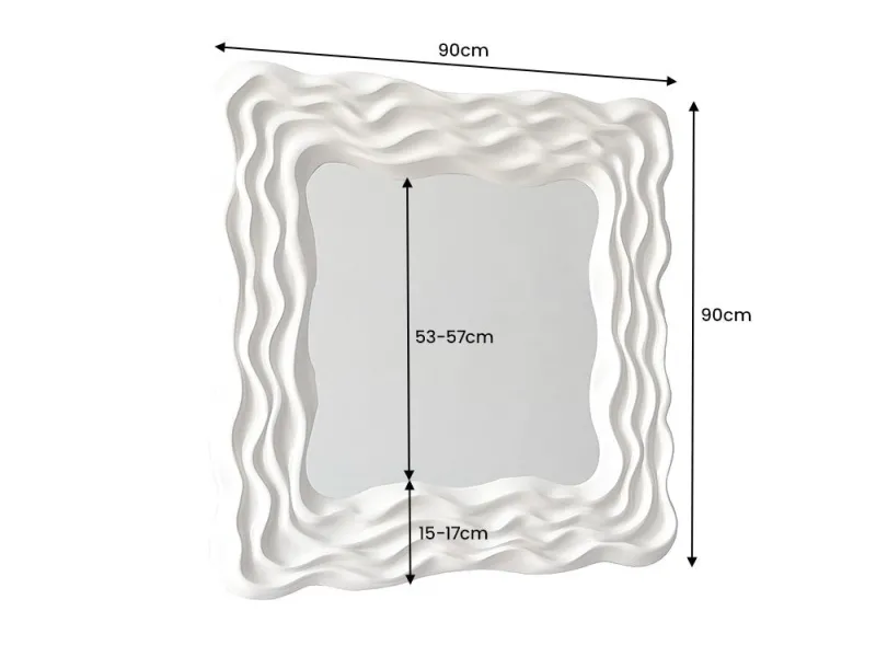Miroir Portrait 28cm or pas cher