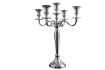 Chandelier style broque 5 branches en aluminium argenté Objets de d...