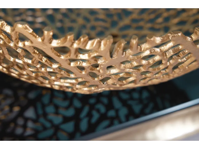 Bol de fruit 20 cm décoratif en aluminium argenté Objets de décorat...