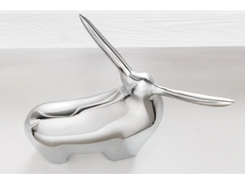 Presse-Papier design taureau en aluminium argenté Objets de décorat...