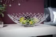 Corbeille de fruit moderne en métal argenté Objets de décoration  |...