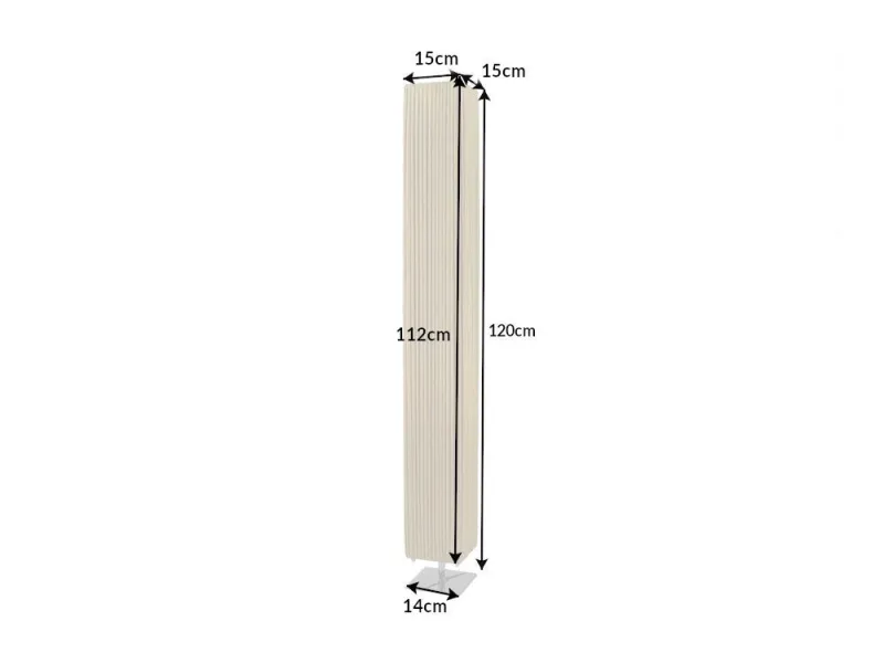 ampe design 120 cm avec abat-jour volanté or et argent – Lampadaire moderne