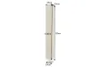 ampe design 120 cm avec abat-jour volanté or et argent – Lampadaire moderne