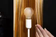 ampe design 120 cm avec abat-jour volanté or et argent – Lampadaire moderne