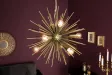 Suspension moderne dorée design 50cm – Lustre chic salon & salle à manger |bellozia.com